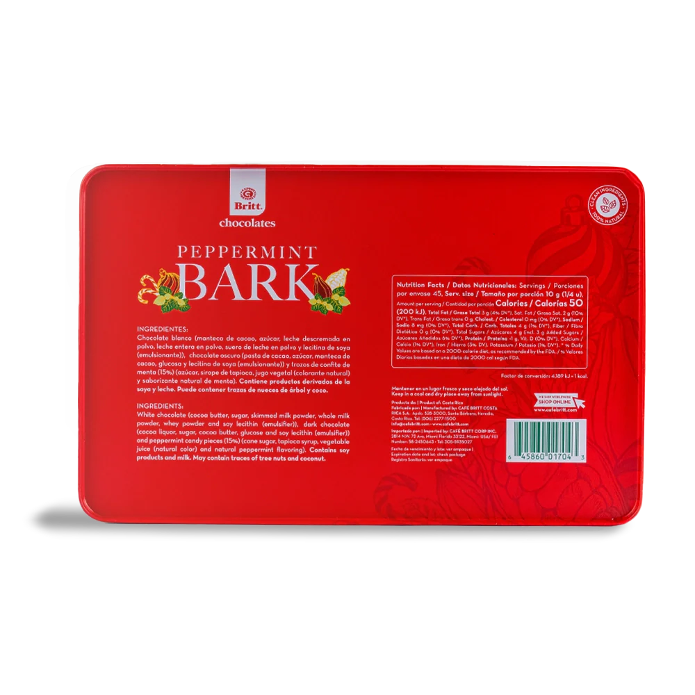 PEPPERMINT BARK CHOCOLATE WITH CANISTER - Image 2